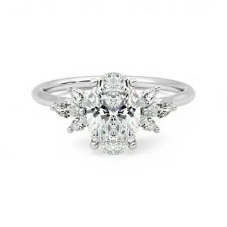Exploring Lulu Elongated Cushion-Cut Lab Diamond 18K Yellow Gold Petite Solitaire Engagement Ring